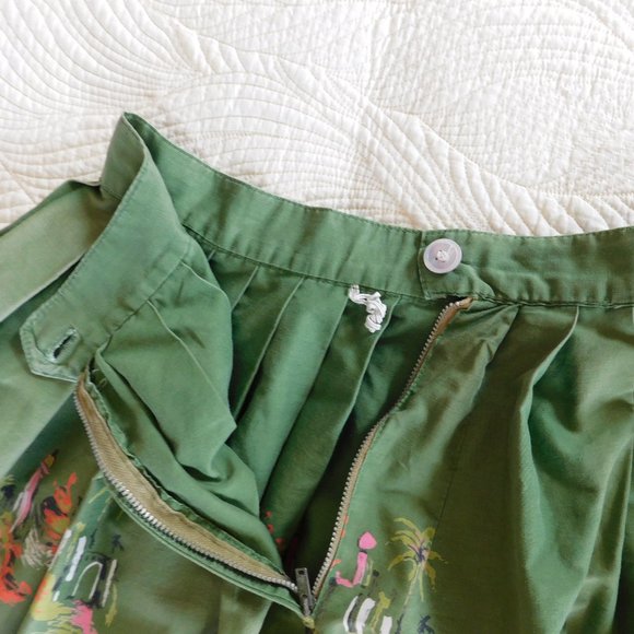 MCM Millworth Arabian Casbah 1950s midcentury novelty border print circle skirt - Picture 11 of 16